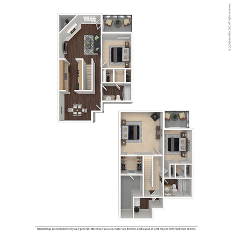 Floor plan for 3 beds, 2 baths, 1485 sqft